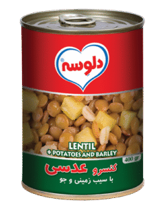 Canned lentils with potato and oats
